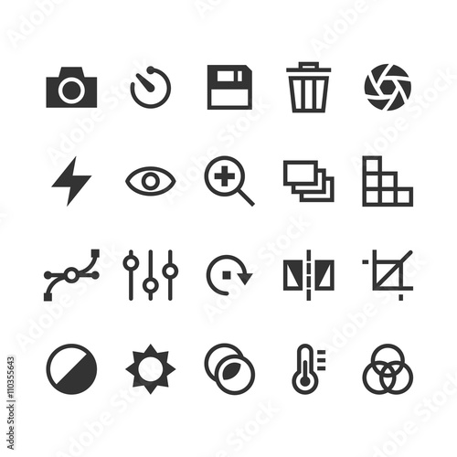 Photography vector icons