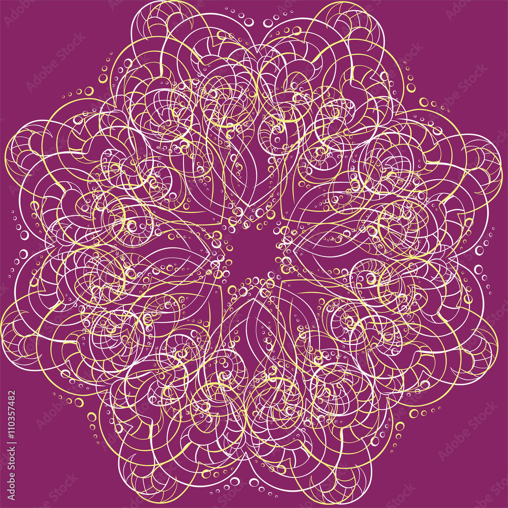 Antique greeting card, invitation with lace and floral ornament Antique greeting card, invitation with lace and floral ornament