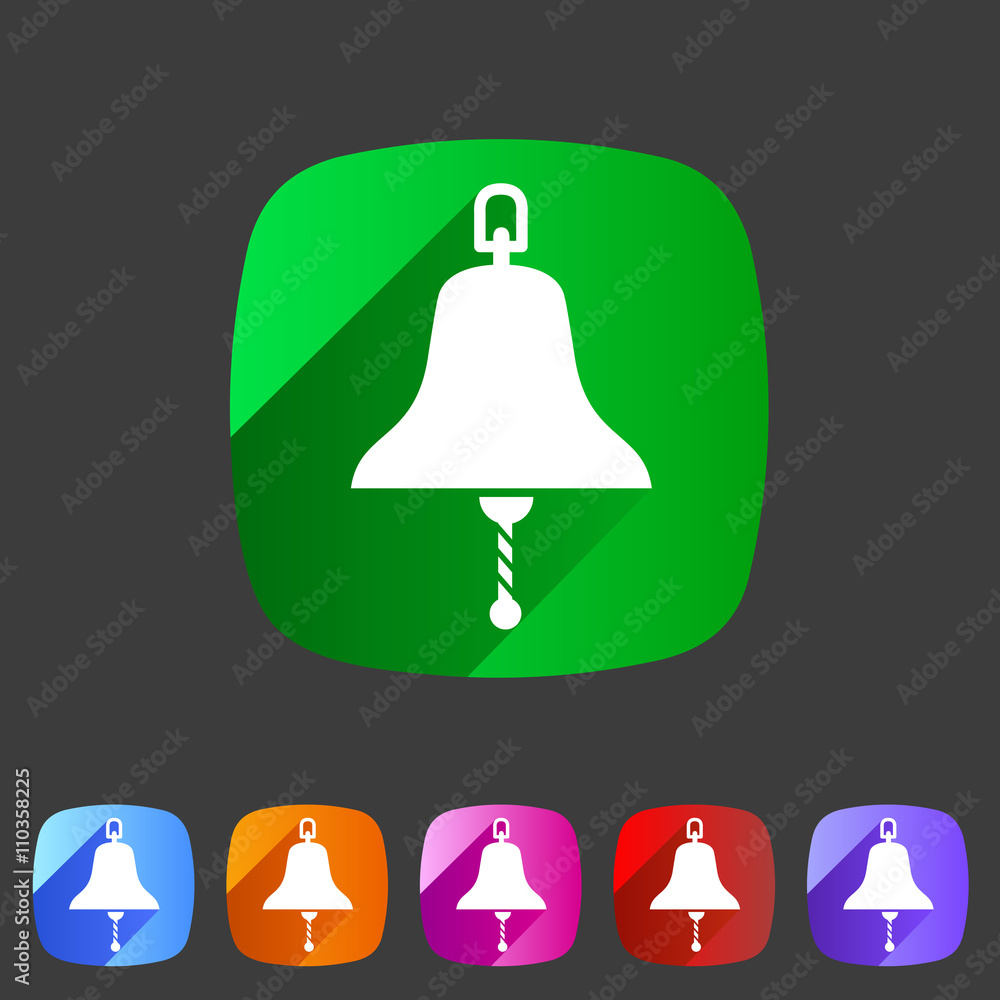 Vetor do Stock ship bell marine nautical icon flat sign symbol logo label Adobe Stock