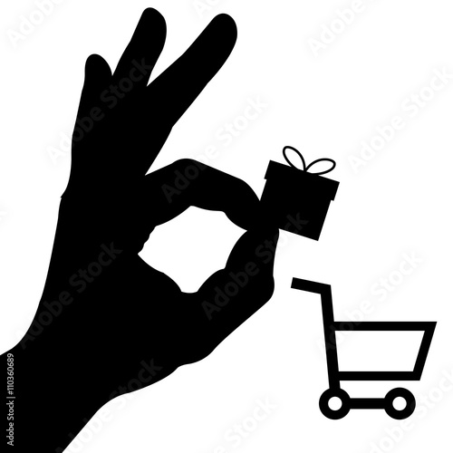 Online Shopping Design vector in color backdrop