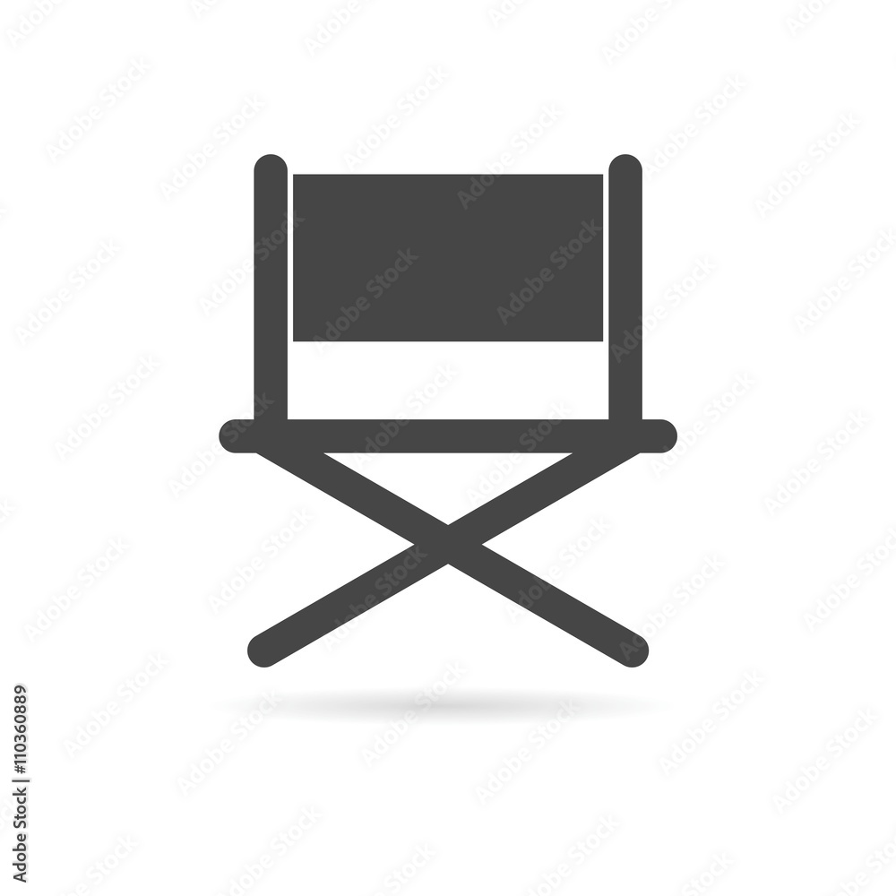 Director chair - vector icon Director chair - vector icon