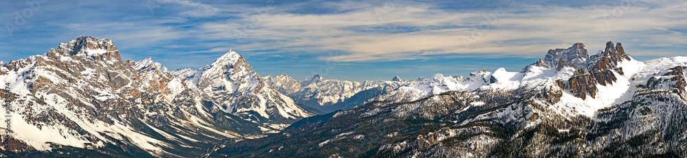 Naklejka premium Dolomites at Cortina D'Ampezzo, Italy