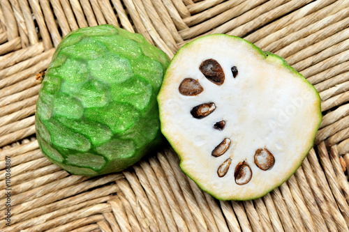green fruit cherimoya