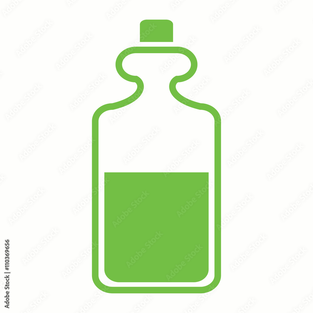 oil bottle cosmetic spa care green icon oil bottle cosmetic spa care green icon