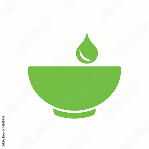 bodycare spa natural cosmetic green icon