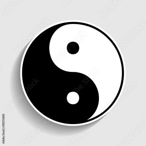 Ying yang symbol of harmony and balance