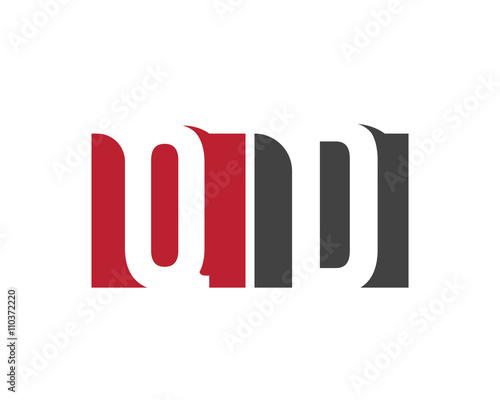 QD red square letter logo for data, developer, design, department, delivery, digital