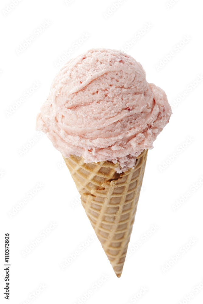 strawberry ice cream cone strawberry ice cream cone