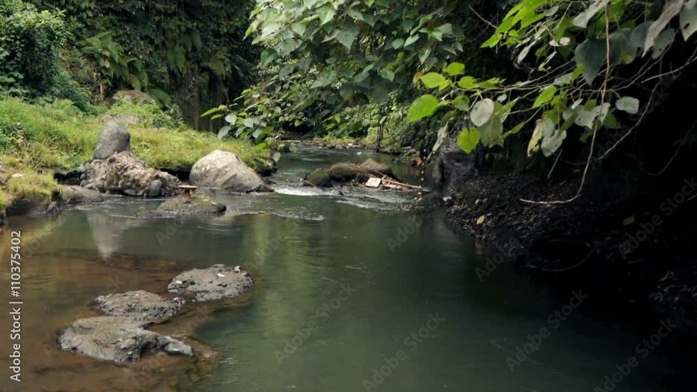View of river in jungle, super slow motion 120fps
View of river in jungle, super slow motion 120fps