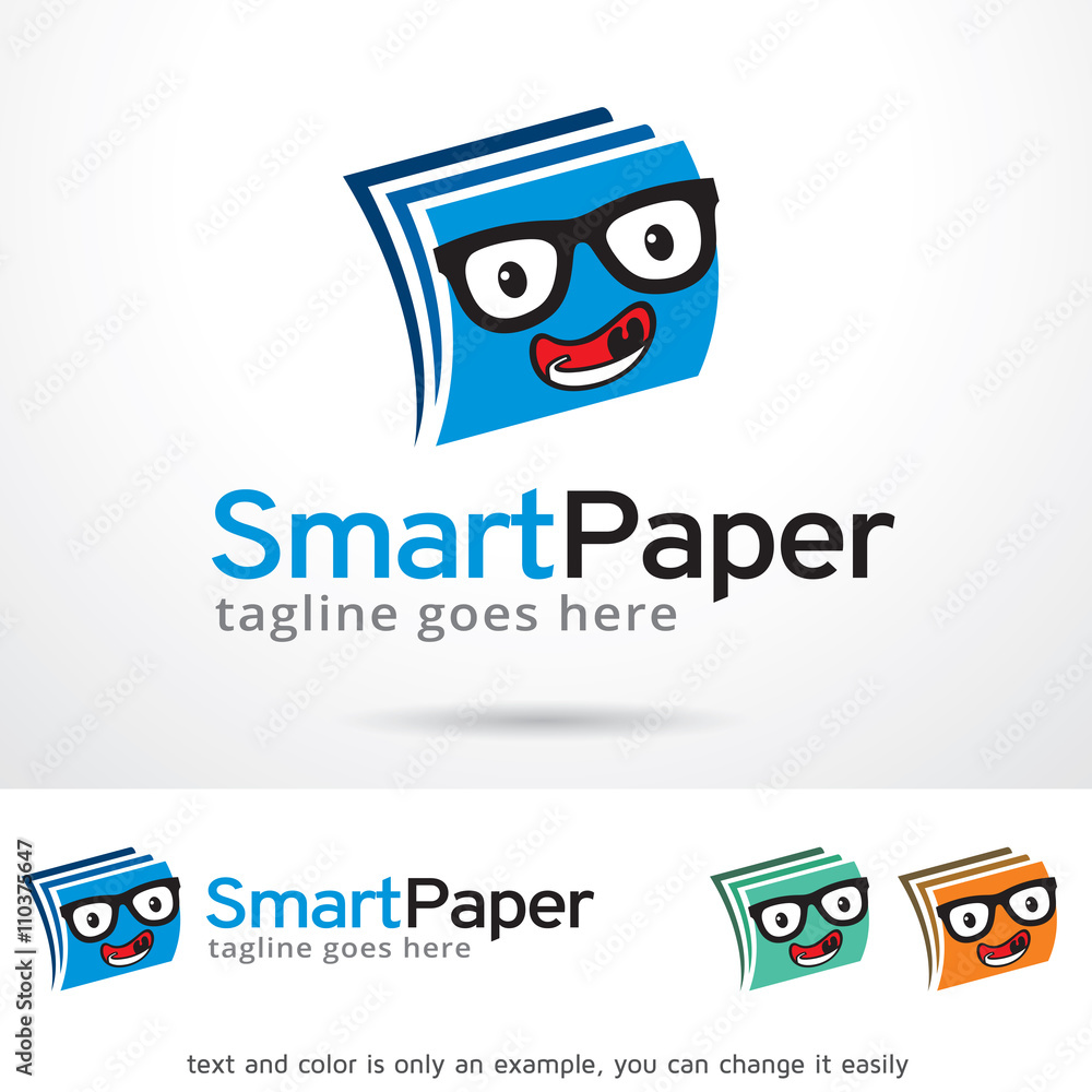 Smart Paper Logo Template Design Vector Smart Paper Logo Template Design Vector