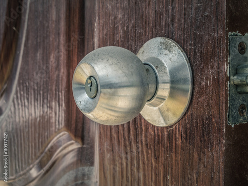 Dusty door knob