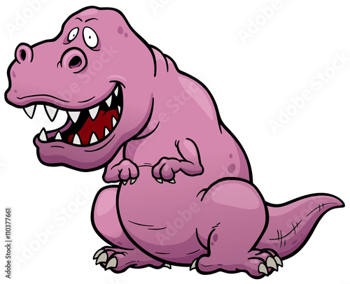 Vector illustration of Dinosaur cartoon