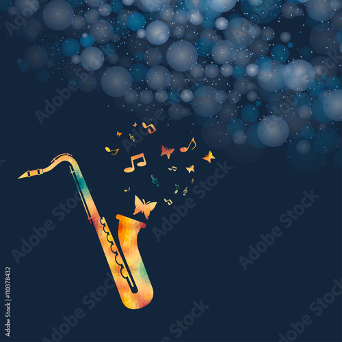 Saxophone Art Background