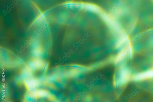 Green metalics Lights Festive background. Abstract Christmas twi