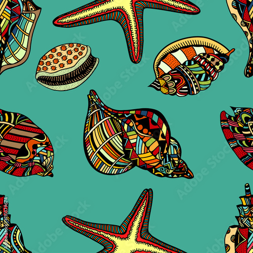 shell seamless background.