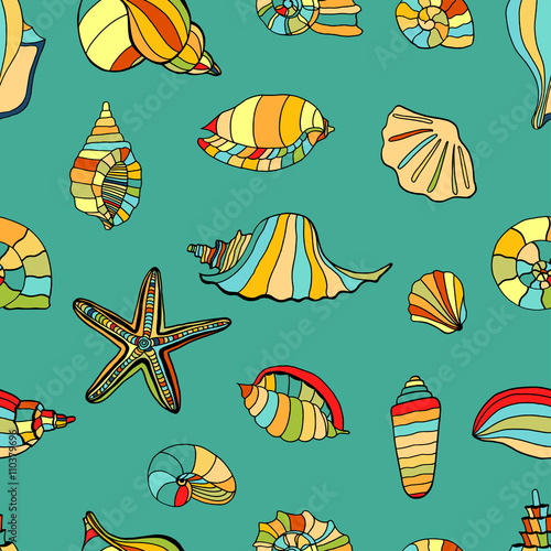shell seamless background.