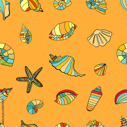 shell seamless background.