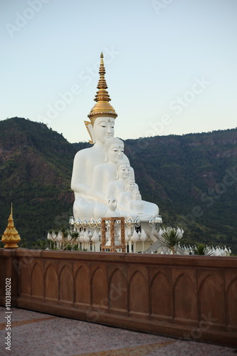 Buddha statue in Wat Pha Sorn Kaew in Thailand