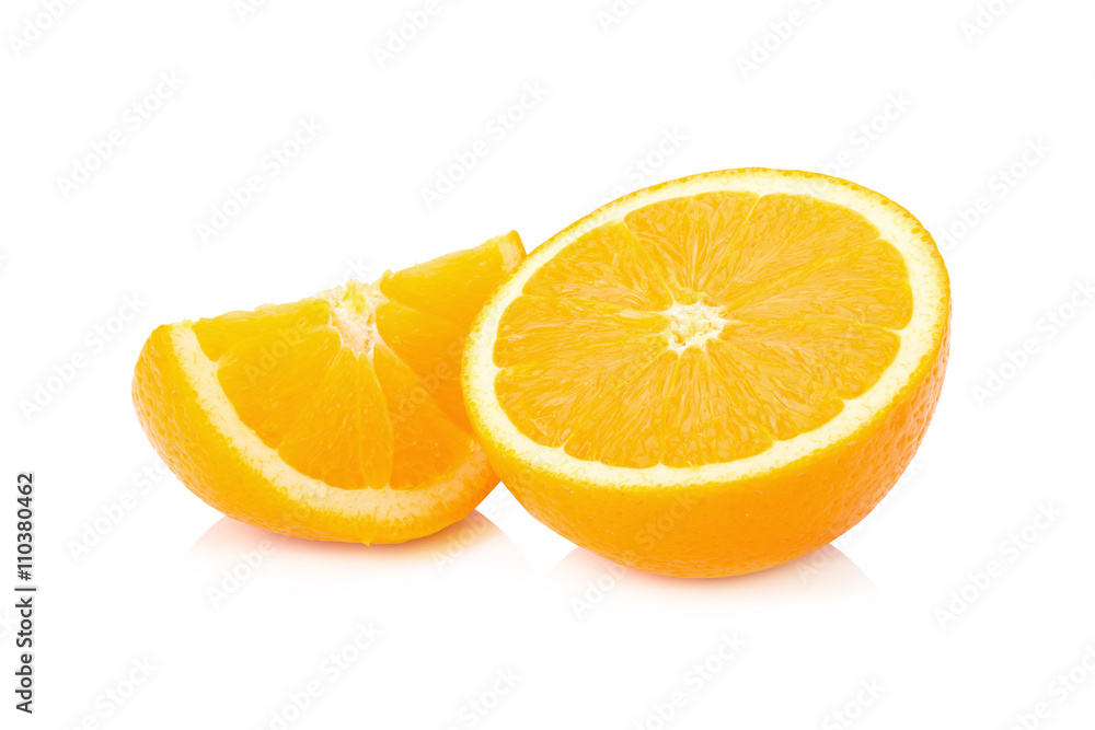 Orange fruit isolated on white Orange fruit isolated on white