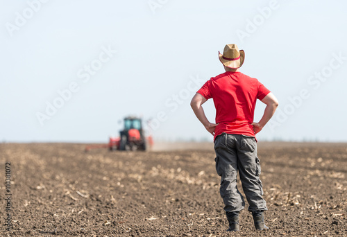  young farmer on farmland