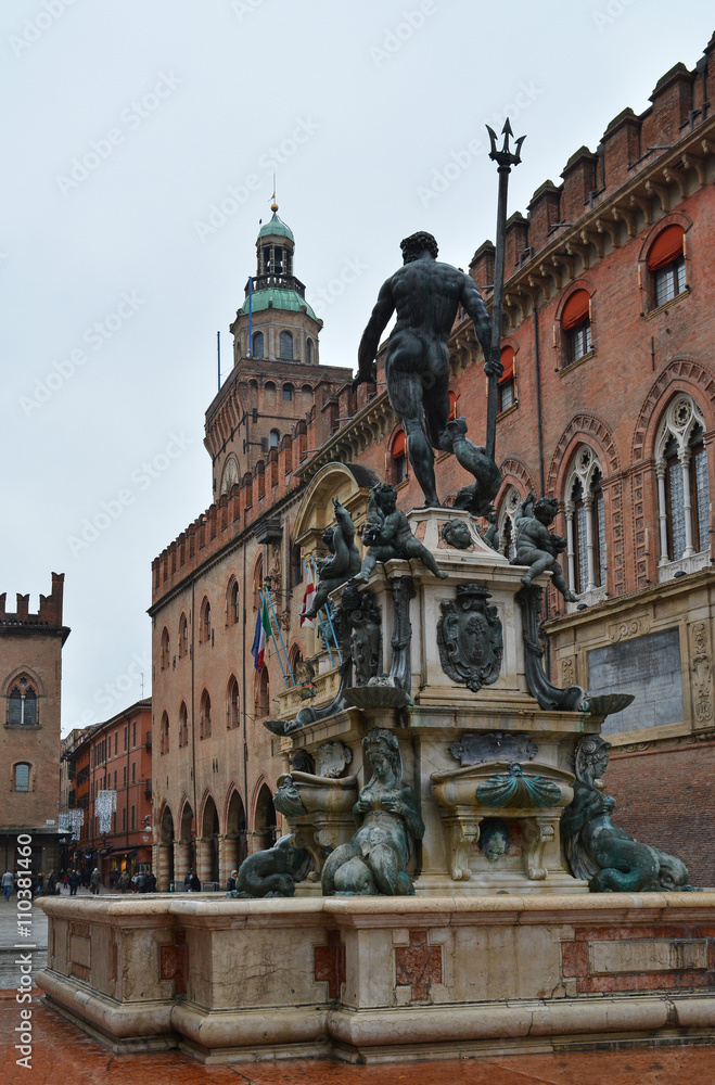 Bologna, the largest city and the capital of the Emilia-Romagna region in Italy