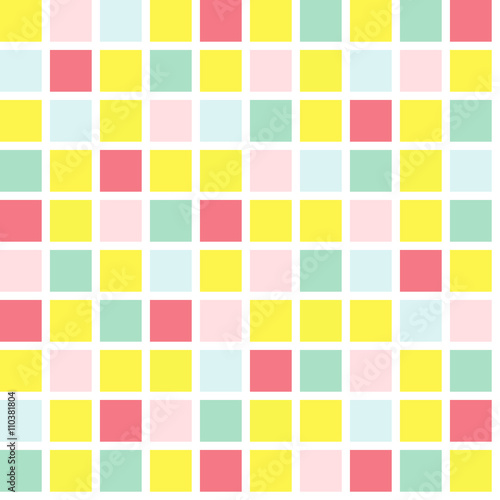 Seamless tile, seamless colorful mosaic pattern in bright colors