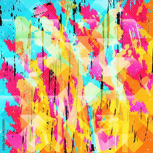 beautiful color abstract pattern vector illustration of graffiti