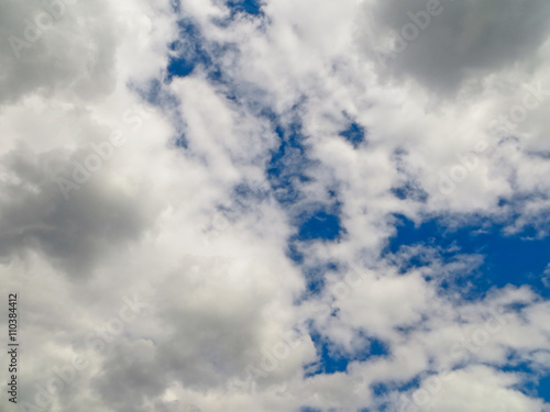 blue sky and clouds