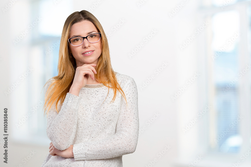 business woman in glasses business woman in glasses