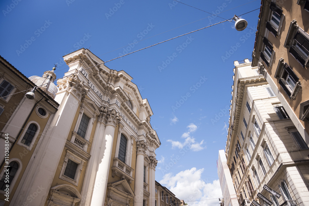 Via del Corso is a main street in the historic center of Rome.