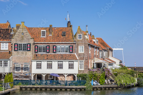 Old houses at the quay in Enkhuizen