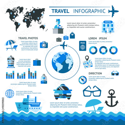 Travel Infographics Set