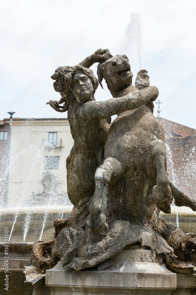 The Fountain of the Naiads on Piazza della Repubblica in Rome. Italy