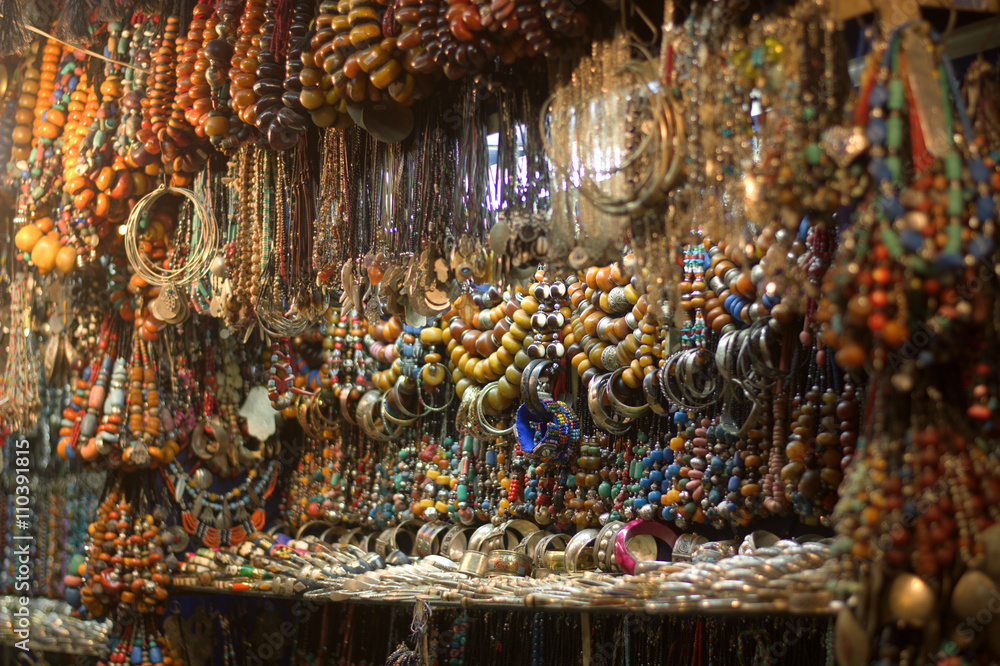 Necklaces and bracelets craft in Eastern markets
