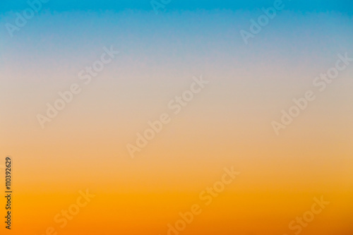 Colorful Abstract Background Of Natural Clear Sunny Sky At Sunse