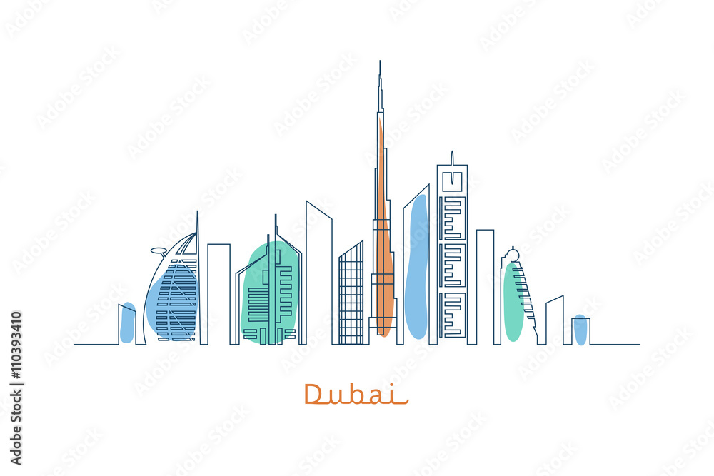 Obraz premium Dubai city