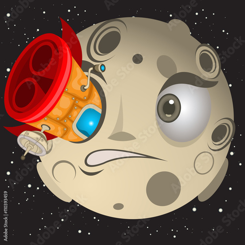 Rocket hit the moon