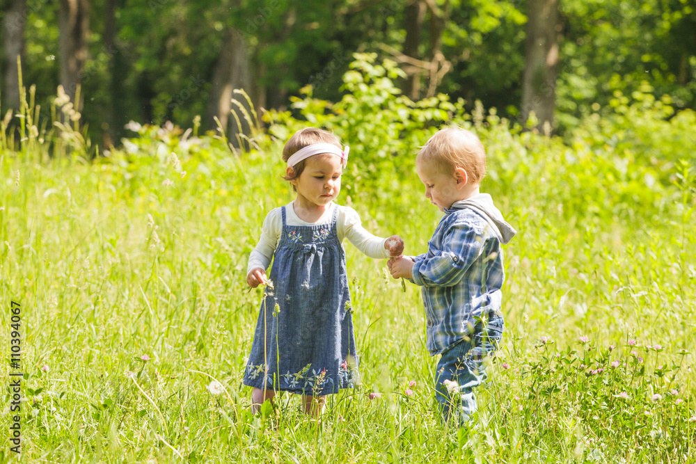 Fototapeta premium Boy and girl