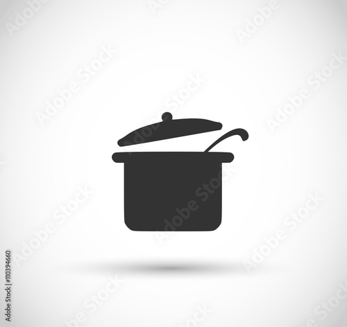 Pot icon vector