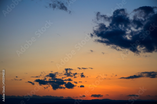 Scenic view of a beautiful sunset © viperagp