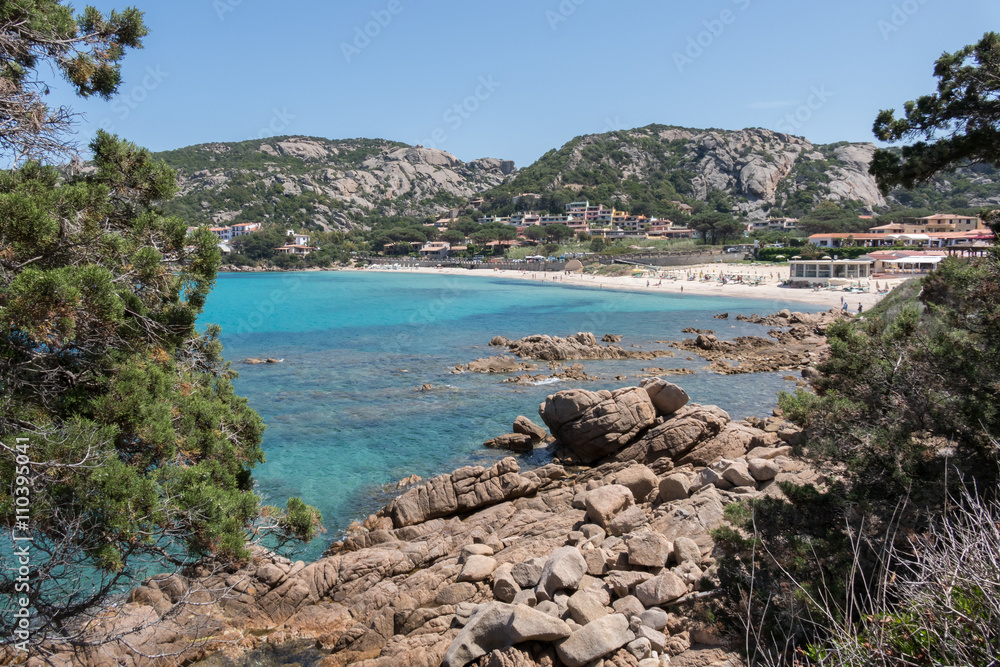The beach at Baja Sardinia The beach at Baja Sardinia