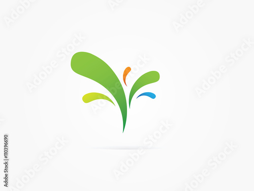 splash logo vector