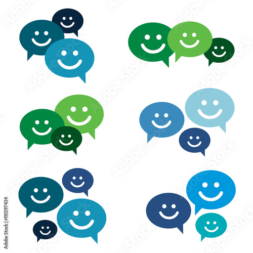 Smile talking bubble