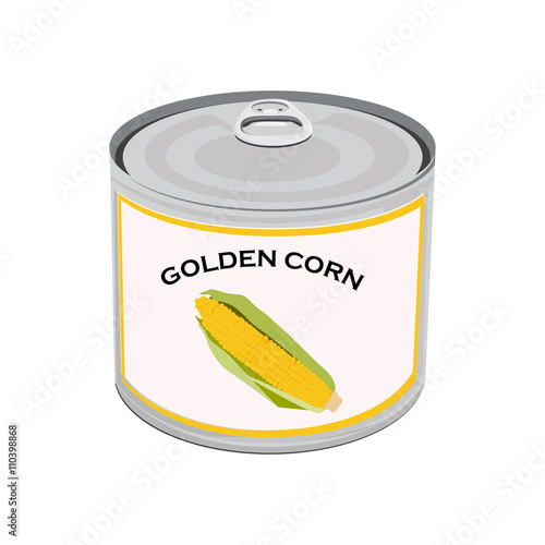 Golden corn can
