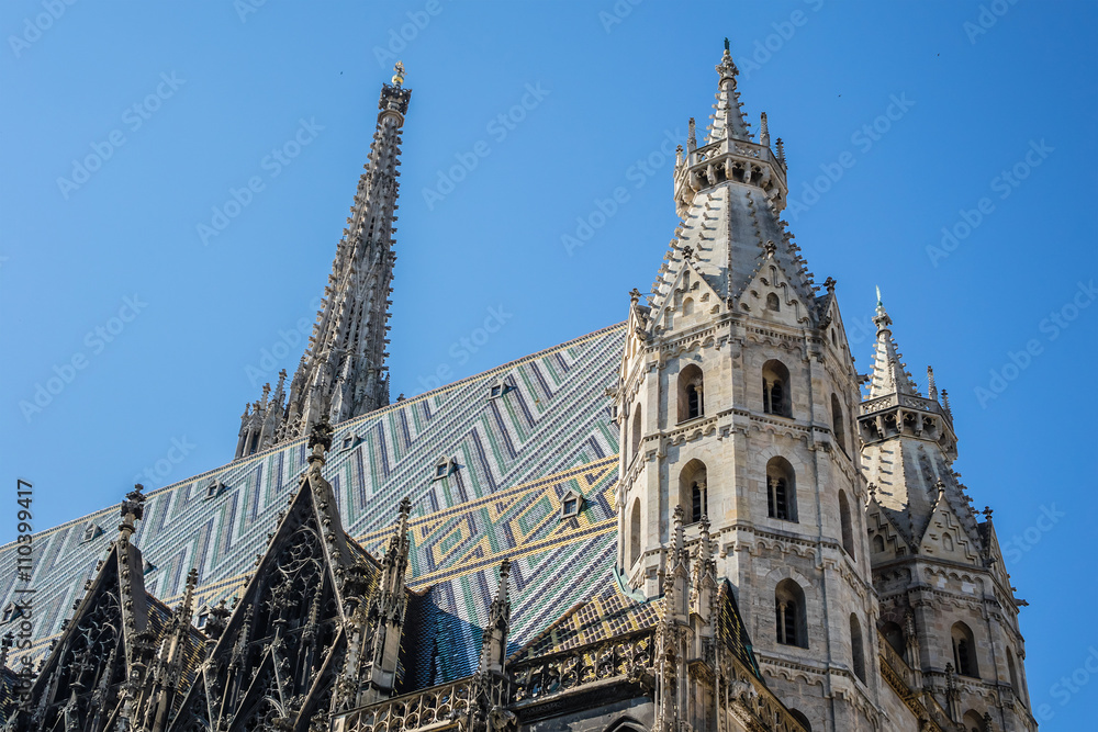 St. Stephan cathedral (Stephansdom, 1147) in Vienna, Austria.