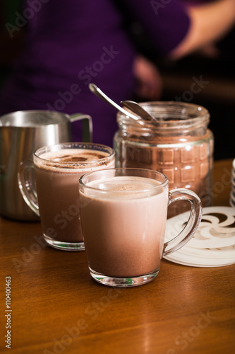 Cocoa drink cooking