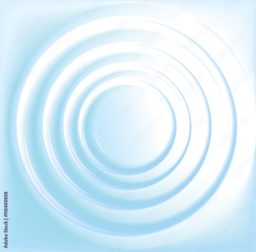Vector background with concentric circles of water Vector background with concentric circles of water