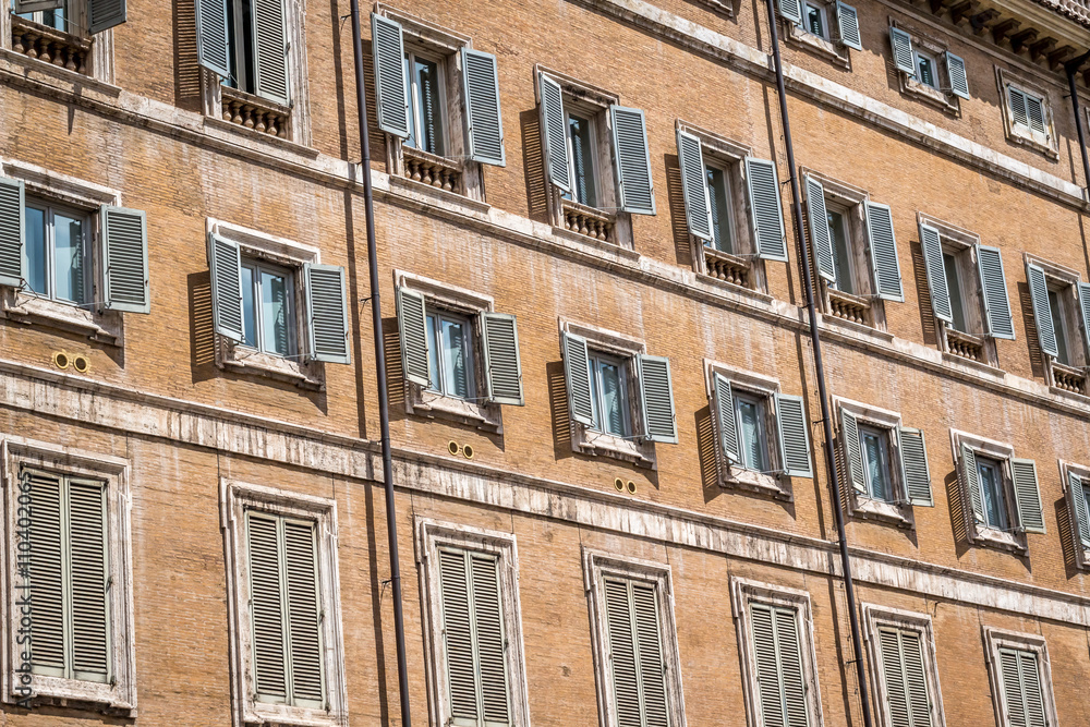building facade in Italy on a sunny day
