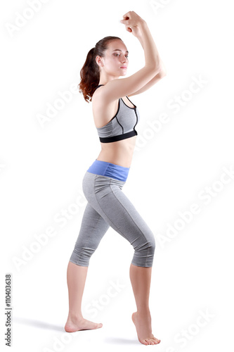 woman makes stretching © zea_lenanet