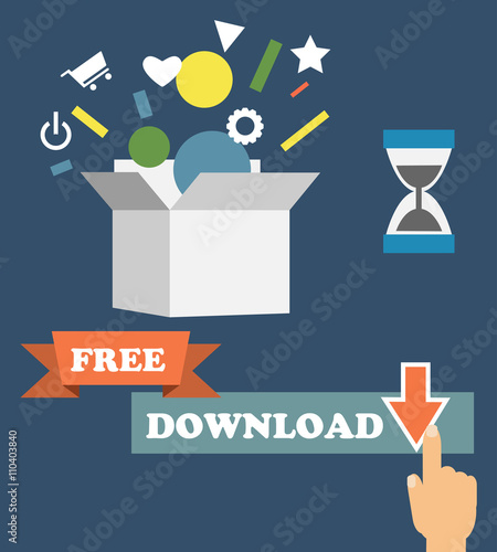 Vector infographics depicting freemium business model - free of charge 